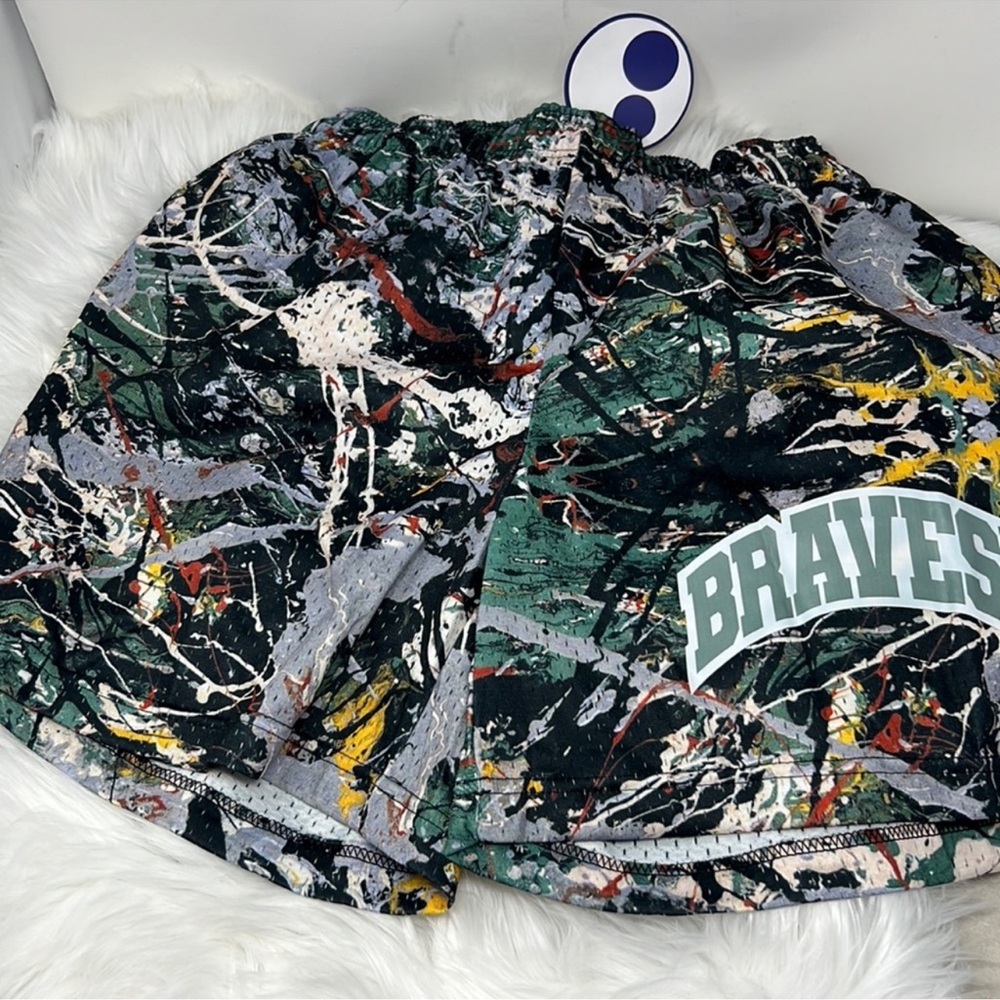 Bravest Studios Paint Splatter Short Men’s Size XX-Large Multi Color 2X